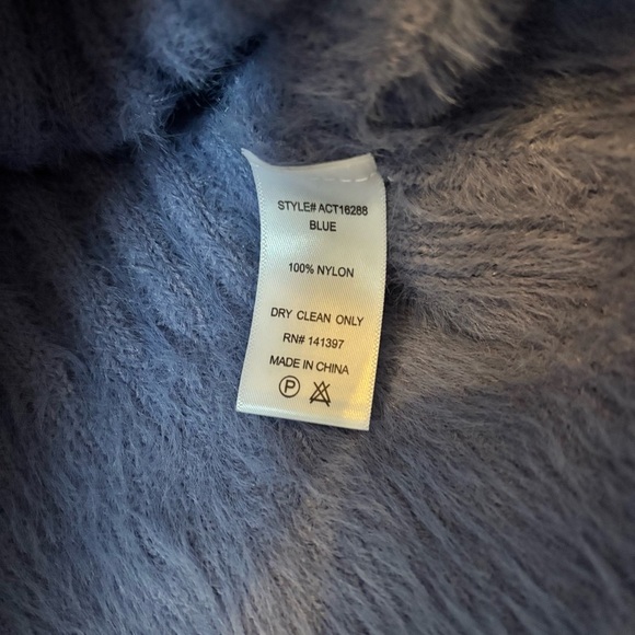 ASTR Women's Veda Sweater V Neck Wrap Blue Size Small - Picture 7 of 9